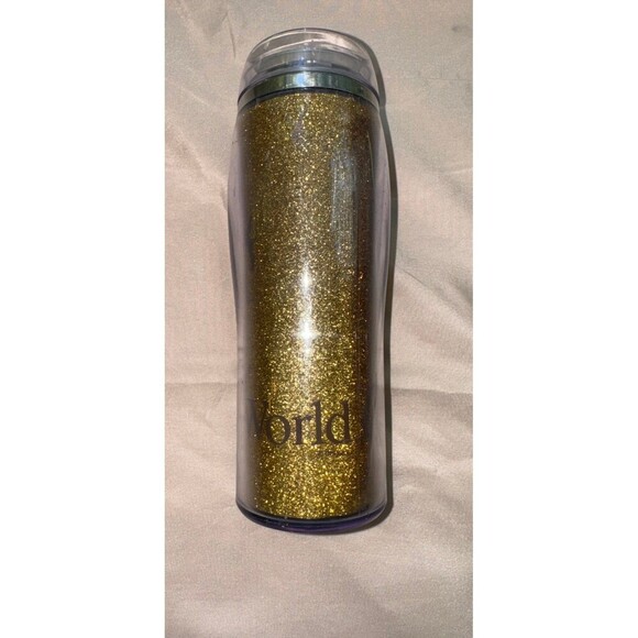 Disney World gold glitter hot cold tumbler - Picture 2 of 7